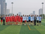 Đá bóng giao hữu với chi nhánh VVFC Hà Nội